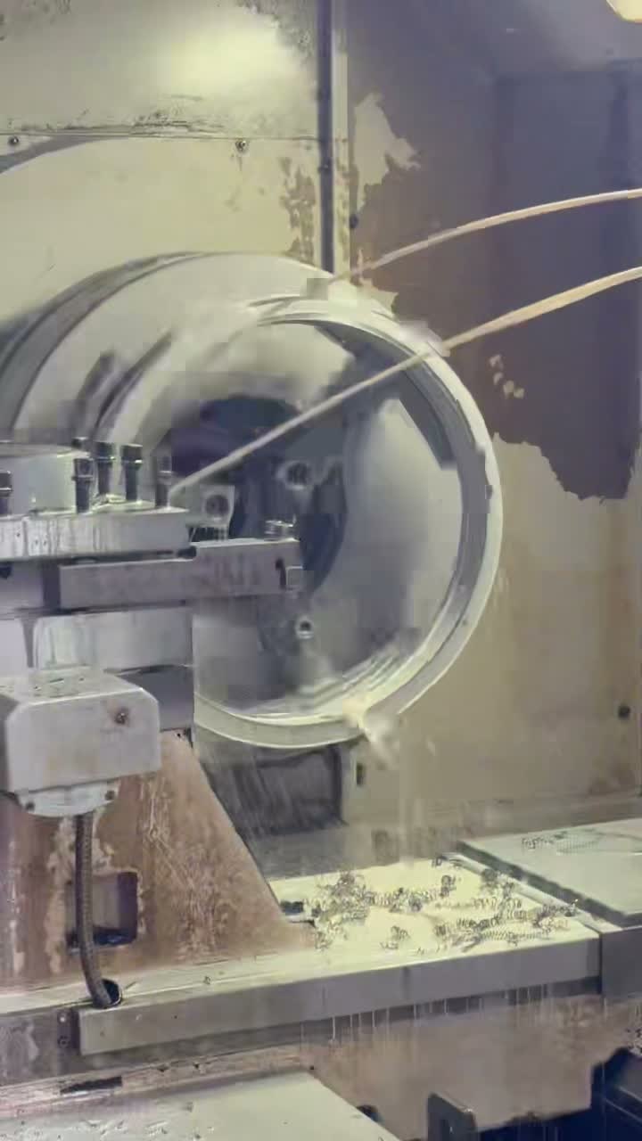 CNC turning in process for pump ring machining