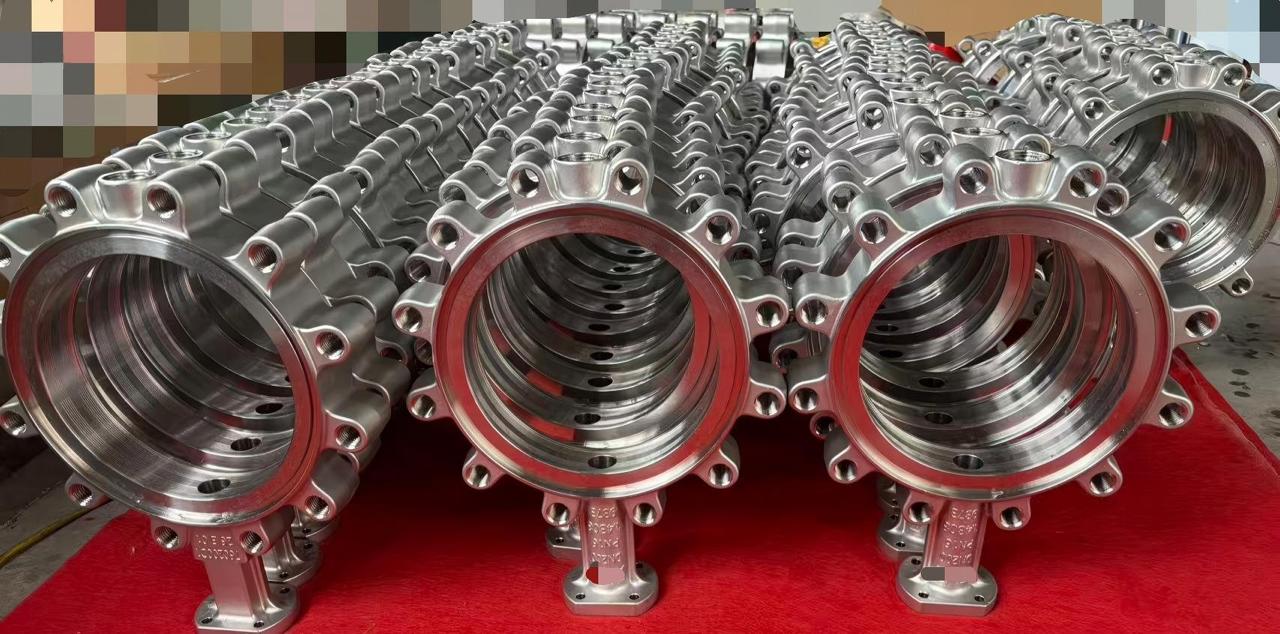Drawing-defined machined valve component from customer-supplied casting or blank
