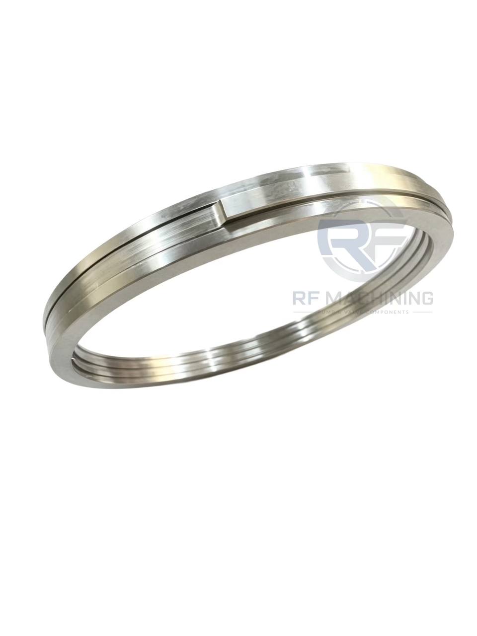 Custom 304 pump wear ring with machined ring profile